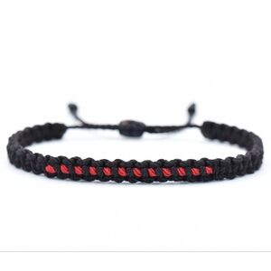 Firefighter thin red line bracelet, firefighter support